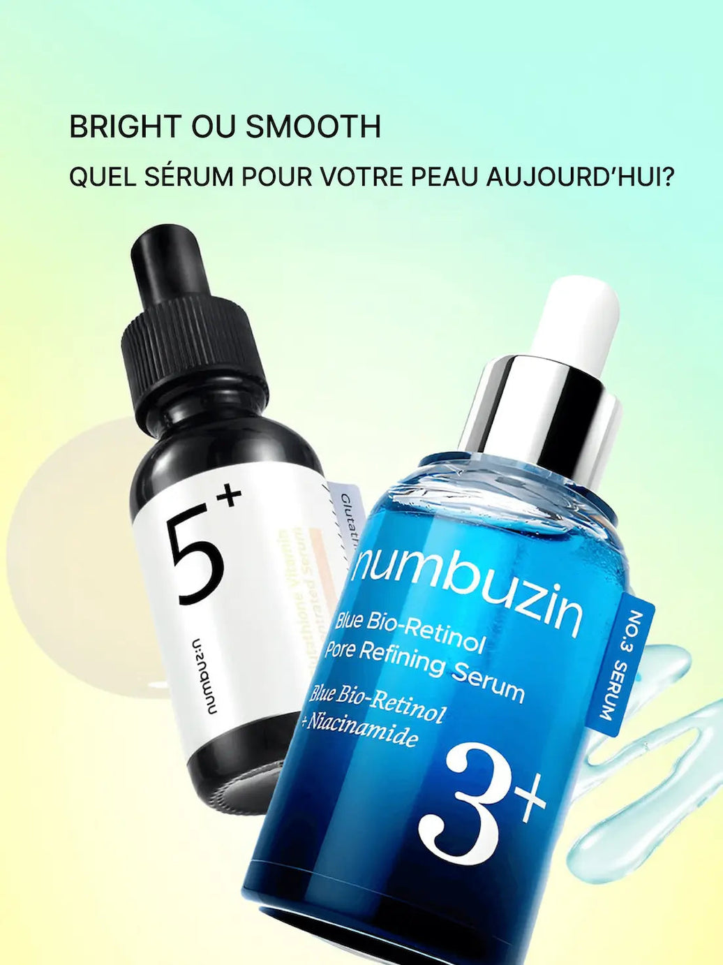 No.3 Bio-Retinol vs No.5 Glutathione : Lequel choisir ? GLOW:ME